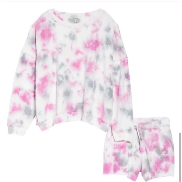 NWT Free People Kelly Washed Tie Dye Lounge Set XS - Picture 15 of 16